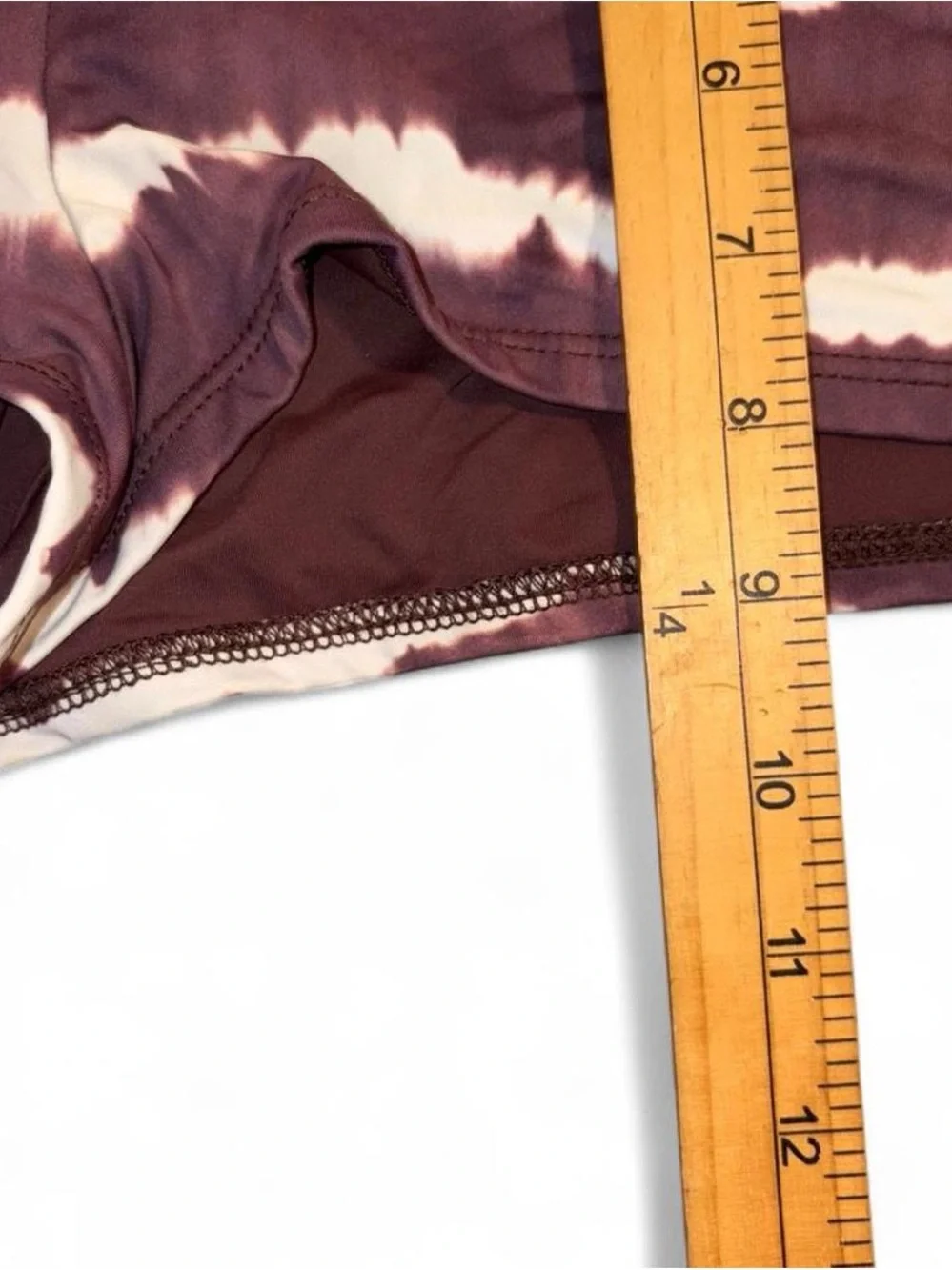 Frankie's Bikinis Brown & White Tie-Dye Swim Shorts